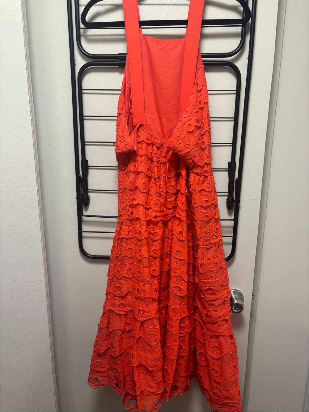 Anthropologie Maeve Eyelet Tiered Midi Dress - Picture 4 of 5